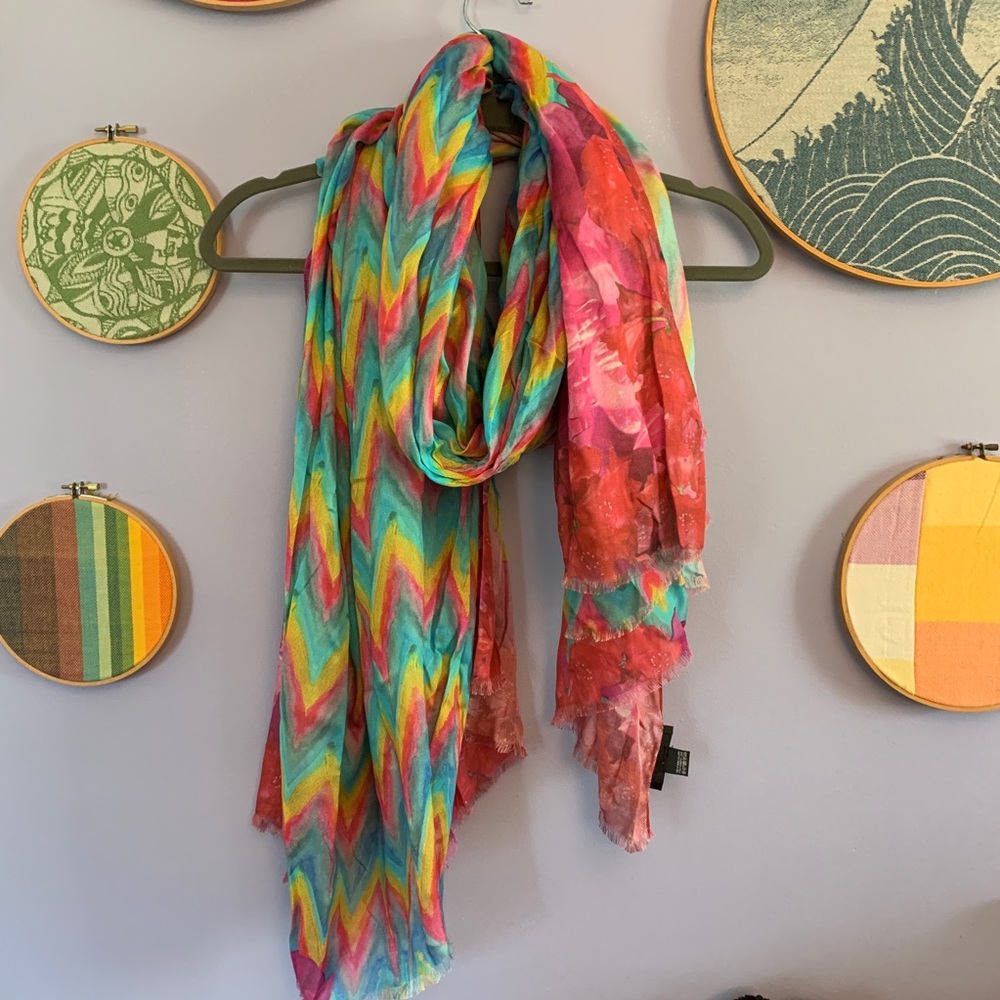 Athena Procopiou Colorful Italian scarf / shawl